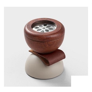Brûleur d'encens Bakhoor en bois fait main, écologique, durable, porte-encens arabe islamique pour la décoration de la maison - Product Image 2