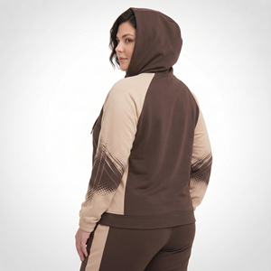 Plus Size Women's Zipper Hoodie Full Sleeve Hooded Fleece Jacket Casual Winter Wear Knitted Frencht Terry Track Hoodie Ladies - Product Image 4