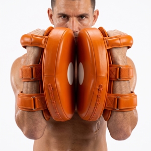 Cibles de boxe en cuir de vachette orange, durables, pour toutes les saisons, équipement d'entraînement - Product Image 6