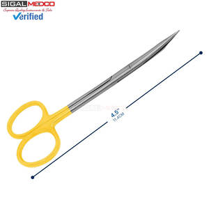 Tijeras de Tenotomía Steven de 4.5 Pulgadas, Acero Inoxidable, Super Afiladas, Carburo de Tungsteno (T/C), Curvas, Quirúrgicas, Manuales, Certificadas por la CE - Product Image 2