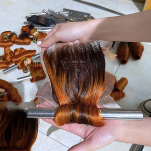 ซูเปอร์สุขภาพ Strand High End Solf อเนกประสงค์ต่อผมหยักหยักขนยาวราคาโรงงานวิกผมผมมนุษย์ลูกไม้ด้านหน้าวิกผมหยิก - Product Image 4