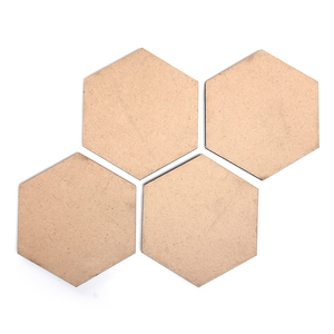 Posavasos de MDF Antideslizantes de 6 mm de Grosor, Forma Hexagonal, Venta al por Mayor, Posavasos de MDF Personalizados - Product Image 1