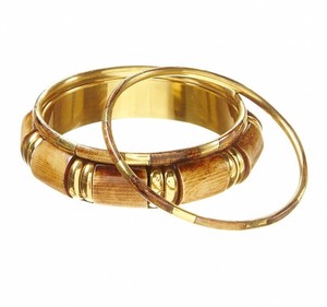 High Quality Wood Brass Bangle Stack Wedding Party Festive <b>Adjustable</b> Custom Cuff Vintage Chunky Statement Jewelry <b>Bracelet</b> - Product Image 1