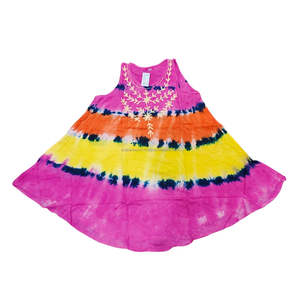 Vestido paraguas sin mangas moderno indio hecho a mano cepillo impreso traje de baño ropa de playa vestidos sin mangas - Product Image 5