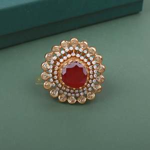 14K Solid Gold Oval & Marquise Cut Moissanite Engagement Ring Resizable - Product Image 1