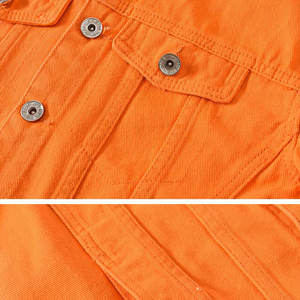 เสื้อแจ็คเก็ตยีนส์ผู้ชาย คอตั้ง สไตล์วินเทจ สีพื้น เรียบง่าย กันลม ระบายอากาศได้ดี ปรับแต่งได้ แฟชั่นฤดูหนาว - Product Image 4