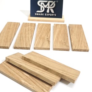 Manches de couteau sculptées en bois de chêne blanc de qualité supérieure, en bois dur naturel, fabriquées sur mesure pour le bricolage - Product Image 4