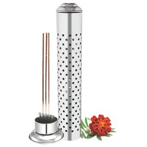 Porta Incienso Metálico Hecho a Mano, Decorativo, para Agarbatti y Dhoop, con Recolector de Ceniza, a Precio de Exportación - Product Image 1