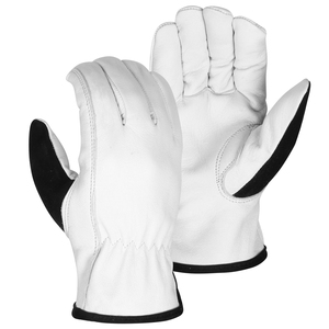 Gants de conduite en cuir véritable de qualité supérieure, avec logo personnalisé, pour le travail et l'équitation, avec poignet élastique, service OEM ODM, meilleur produit, gants de travail - Product Image 1