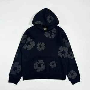 Sudadera con Capucha de Invierno de Alta Calidad, 100% Algodón, Gruesa, con Cierre, Personalizable, Lisa, Negra - Product Image 2