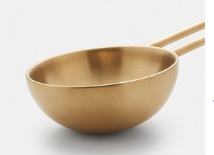 Cucharas Medidoras de Acero Inoxidable con Diseño Minimalista Pulido en Oro, Perfectas para Hornear y Cocinar - Product Image 4