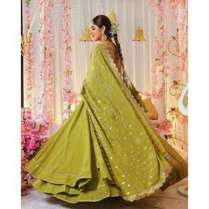 ชุดราตรีออกแบบมีสไตล์ชุดสวมใส่สำหรับงานปาร์ตี้ที่มีก้นและ dupatta - Product Image 6