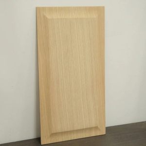 Porte intérieure à panneau lisse en MDF avec placage hickory, moderne, écologique, durable, surface lisse, fabriquée au Vietnam - Product Image 1