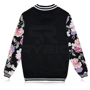 Durable Stitch Advanced Fashion Women Printing Varsity <b>Jackets</b> Comfortable Daily Apparel For Urban Wardrobe Collections - Product Image 2
