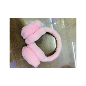 ที่ปิดหูผ้ากำมะหยี่สีชมพูพร้อมผ้าคลุมขนฟูนุ่มเพื่อความอบอุ่นและความสบาย - Product Image 6
