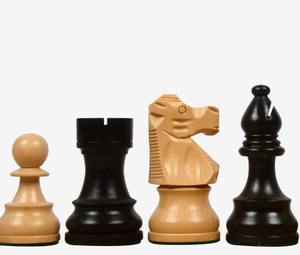 Reproducción de piezas de ajedrez francesas Lardy, en madera ebonizada y de haya, Rey de 3.75 pulgadas al mejor precio. - Product Image 5