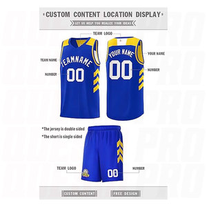 ชุดบาสเก็ตบอลแบบขายส่งสั่งทำพิเศษ พิมพ์ลายแบบซับลิเมชั่น ชุดกีฬาตาข่ายแบบกลับด้านได้ ชุดทีมกีฬา ชุดกีฬาบาสเก็ตบอล - Product Image 4