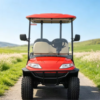 Carrito de Golf Elevado de 4 Plazas A627.2+2G, Vehículo Confiable de Baja Velocidad para Viajes Diarios Cortos en Villas Suburbanas