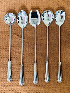 Juego de Cucharas para Servir, Cucharas de Acero Inoxidable para Cocina, Cucharas de Mango Largo para Servir Sopa, Postre, Café, Vajilla, Restaurante - Product Image 2