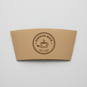 Manchon en papier kraft de qualité alimentaire, écologique, fabriqué au Vietnam, pour gobelets à café, impression personnalisée, compatible micro-ondes, pour la décoration - Product Image 3