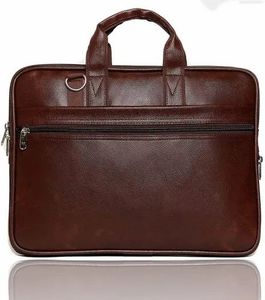 Bolso Bandolera de Cuero Genuino ZOLO LEATHERS, Estilo Clásico con Dos Correas para Hombro, Unisex, Uso Diario, Cierre de Cremallera Resistente - Product Image 1