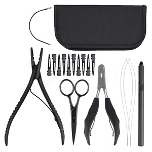 Kit d'outils professionnels pour extensions de cheveux MAGMA BEAUTY de qualité supérieure avec accessoires pour une application de coiffage à usage commercial - Product Image 1