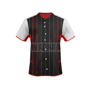 Uniforme de baseball personnalisé à manches courtes à bas prix, vente en gros, nouvelle mode, uniforme de baseball pour hommes - Product Image 5