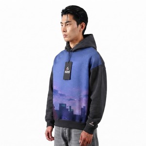 Men's Acid Wash Hoodie <b>Oversized</b> Pullover <b>Sweatshirt</b> <b>Vintage</b> Washed Casual Streetwear Hooded <b>Sweatshirt</b> with Oem Service - Product Image 1