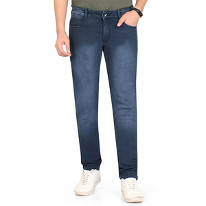 Jeans Personalizados para Hombre de Alta Calidad, Pantalones Lavados a la Moda, Jeans Rectos Más Vendidos, con Logotipo Personalizado OEM - Product Image 1