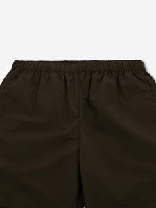 Pantalones Cortos de Tela Arrugada Marrón para Hombre, Ligeros, Cintura Elástica, Corte Relajado, Esenciales para el Verano, Ropa Deportiva - Product Image 5