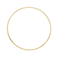 Luxuriöse Smaragdschliff Labor-Diamant Tennis-Kette Halskette CVD HPHT IGI Zertifiziert 14K Massivgold Diamantkette Halsschmuck