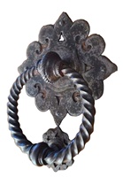 Heurtoir de porte en forme de hibou/heurtoir de porte en forme d'animal en fer forgé/heurtoir de porte en métal enduit de poudre en fer coulé