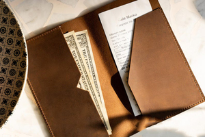 Carpeta Delgada de Cuero Genuino para Facturas de Restaurante con Cierre Magnético, Presentador de Cheques, Libreta de Pagos para Cafetería al por Mayor LBH-0045 - Product Image 4