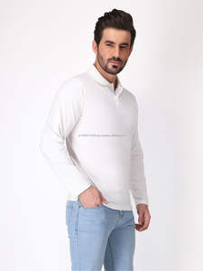 Hombres para camisa de manga corta Color sólido 100% algodón Jersey Premium de alta tecnología Casual moda costura al por mayor 2024 - Product Image 4