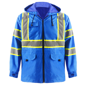 Vestes de sécurité haute visibilité personnalisées, chaudes, coupe-vent et réfléchissantes, avec plusieurs poches pour hommes - Product Image 6
