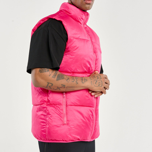 Chaleco Acolchado de Poliéster para Hombre, Color Rosa, Sin Mangas, para Invierno, Precio Económico al por Mayor - Product Image 4