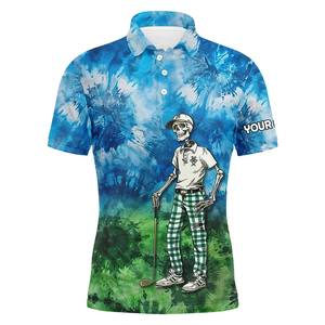 เสื้อโปโลกอล์ฟแขนสั้นทรงโอเวอร์ไซส์แบบสปอร์ต พิมพ์ลายใหม่ด้วยเทคนิคซับลิเมชั่น ออกแบบได้ตามต้องการ - Product Image 5