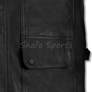 Men's Premium Custom Logo OEM <b>Western</b> Leather <b>Jackets</b> Windproof Auto & Motorcycle Wear Size Feature Leather <b>Jacket</b> - Product Image 5