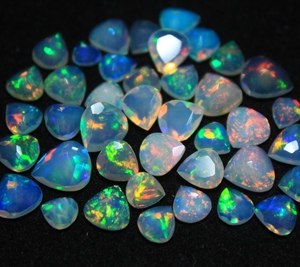 High Quality Natural Opal Pear Cut Handmade Loose Multi Color 100% Natural Excellent <b>Stone</b> No Treatments HASNAIN <b>GEMS</b> Color - Product Image 1