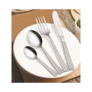 Ensemble de couverts de designer en acier inoxydable – Cuillère, fourchette, couteau – Vaisselle élégante et durable pour la cuisine - Product Image 1