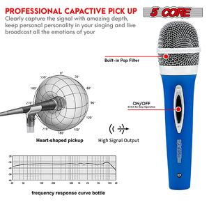 Micrófono Dinámico XLR de 5 Núcleos para Karaoke y Canto en Estudio, Micrófono de Mano para Uso Profesional - Product Image 6