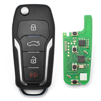 Clé télécommande filaire universelle Xhorse VVDI série XK 4 boutons XKFO01EN pour programmeur de clés VVDI2 VVDI