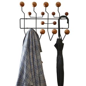 Appendiabiti da parete in legno massello con ganci per cappelli appendere tutti i ganci da parete e appendiabiti - Product Image 6