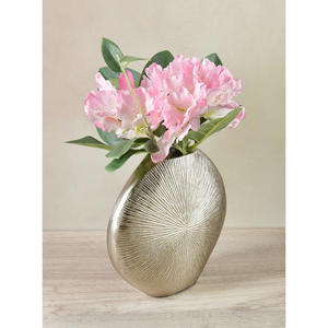 Florero de Aluminio Hecho a Mano de Lujo para Decoración de Mesa de Sala de Estar, Centro de Mesa Metálico Moderno, Decoración del Hogar - Product Image 2