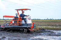 Tracteur à chenilles HOGICO 75VN 70HP, best-seller, haute performance, durable, pour le travail du riz, l'agriculture en zones humides, multifonction, 2025