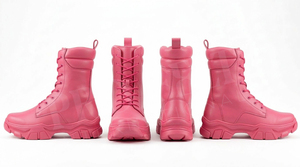 Botas de Motociclista Hechas a Medida al por Mayor, Botas de Tobillo de Cuero con Cordones, Suela Gruesa, Moda de Alto Rendimiento, OEM ODM - Product Image 5