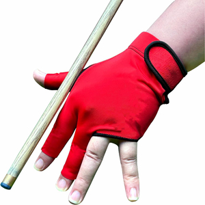 Guantes Profesionales de Snooker para Mano Izquierda y Derecha, con Malla Transpirable en la Parte Posterior y Palma de Cuero Liso, para Deporte de Billar - Product Image 5