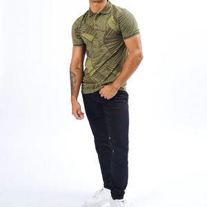 Polo de verano para hombre, de manga corta, con solapa, estilo casual de negocios, de jersey elástico y transpirable. - Product Image 1