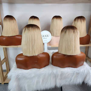 Grossiste GUGU SDD Super Double Drawn 5*5 Lace Front Glueless 100% Cheveux Vierges Alignés Cuticules Vietnamiens Lisses Rougeâtres - Product Image 3