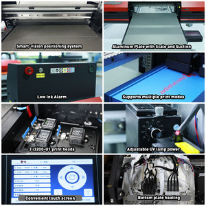 Imprimante UV à plat haute vitesse avec 3 têtes d'impression <span class=keywords><strong>Epson</strong></span> I3200-U1, imprimante multifonctionnelle UV-6090S pour acrylique, verre, métal - Product Image 5